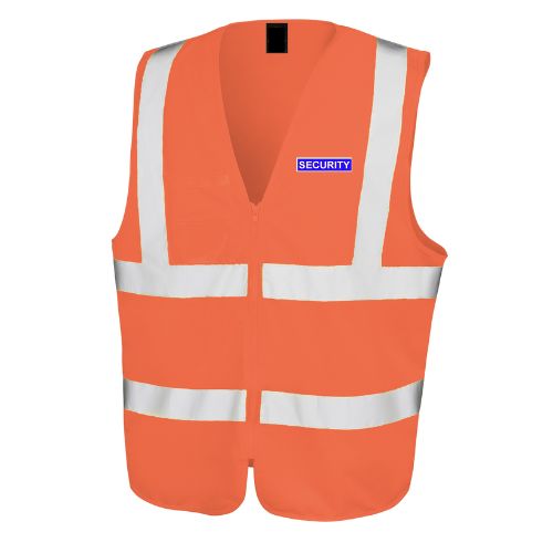 NVC Hi Vis Zipped Vest