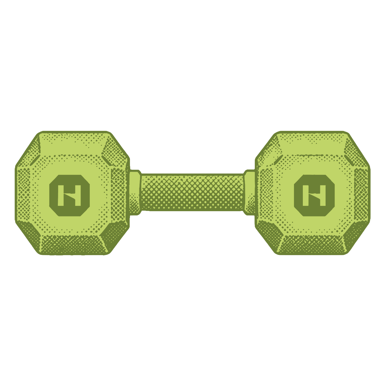 Dumbbell Lime + Black 5.5cm