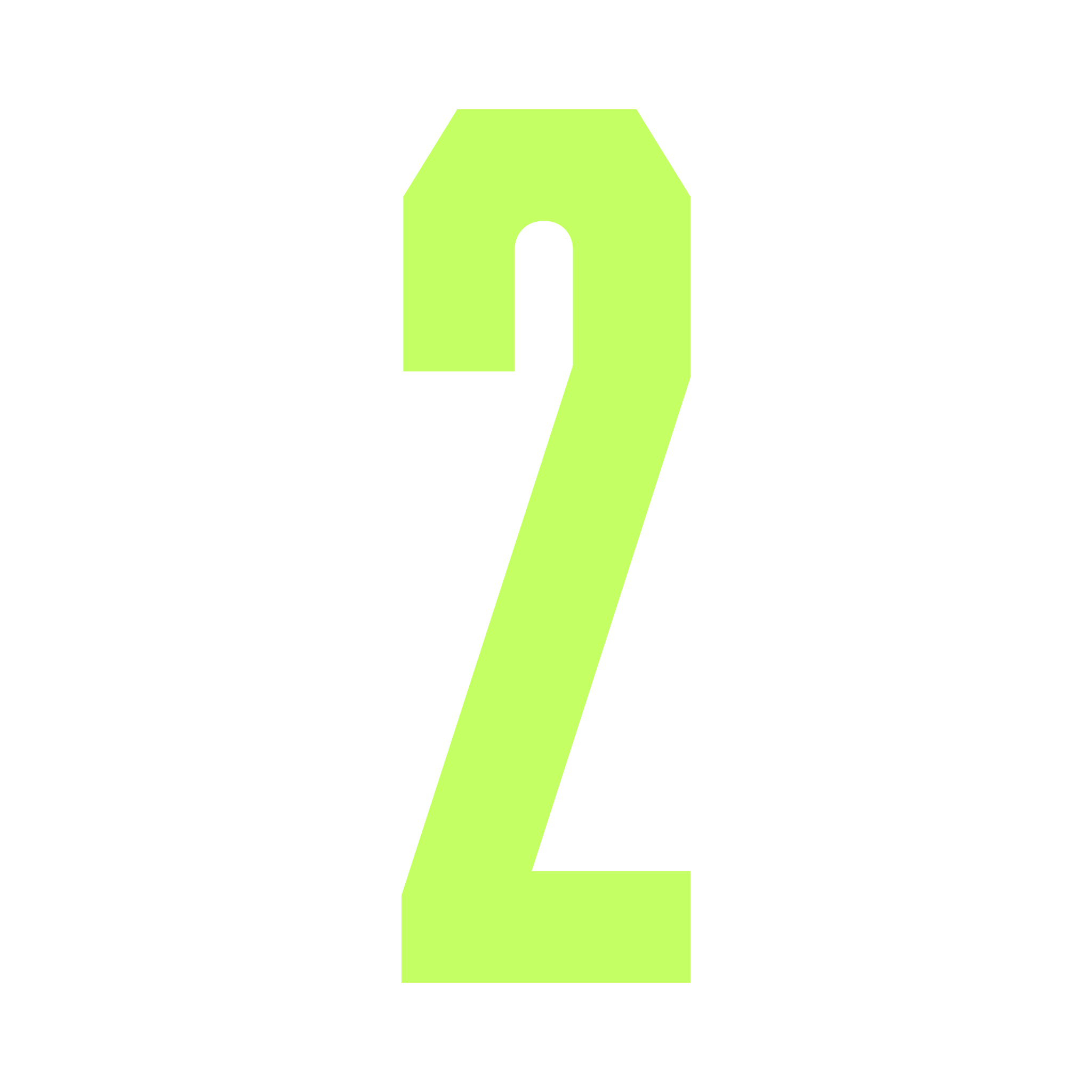 Lime Number 2 - 2.5cm