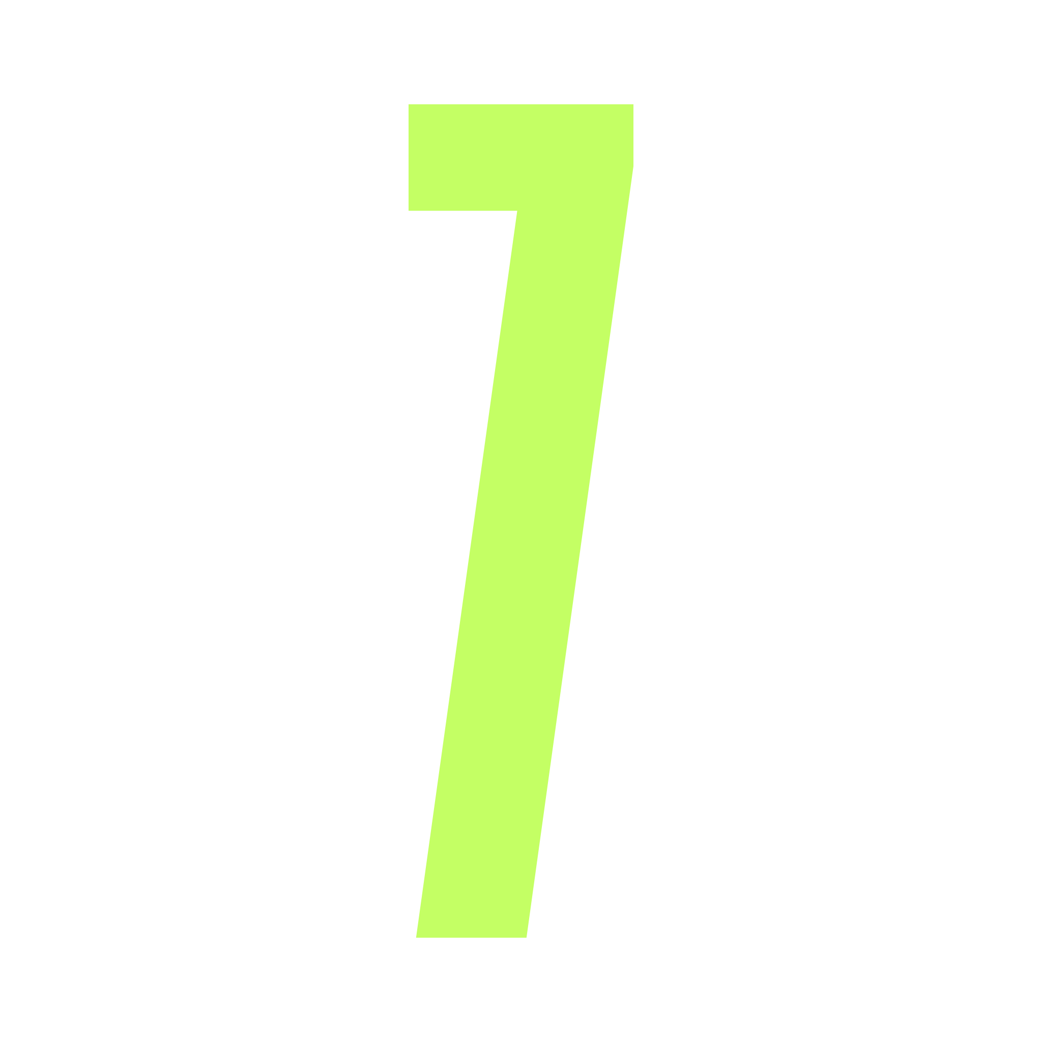 Lime Number 7 - 2.5cm